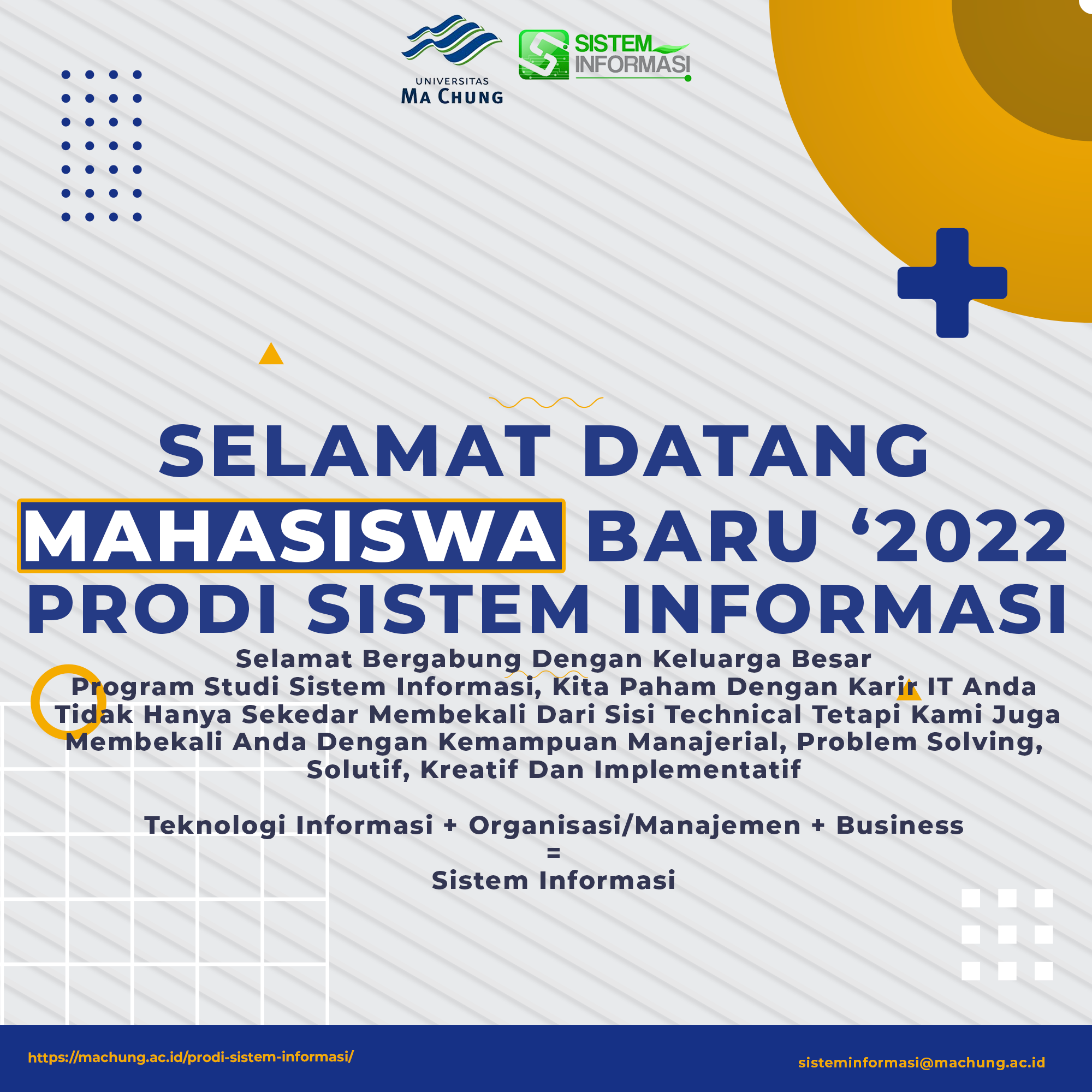Program Studi Sistem Informasi - Universitas Ma Chung