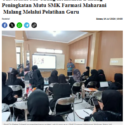 Pelatihan Guru SMK Farmasi Maharani oleh Universitas Ma Chung