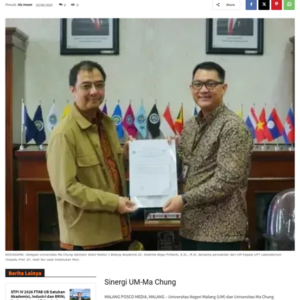Kolaborasi UM dan Universitas Ma Chung