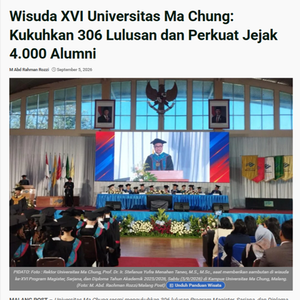 Wisuda XVI Universitas Ma Chung