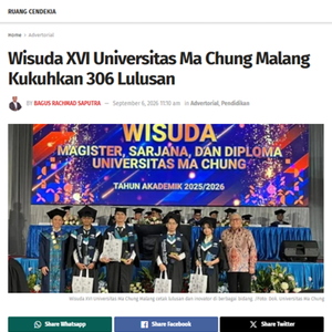 Wisuda XVI Universitas Ma Chung